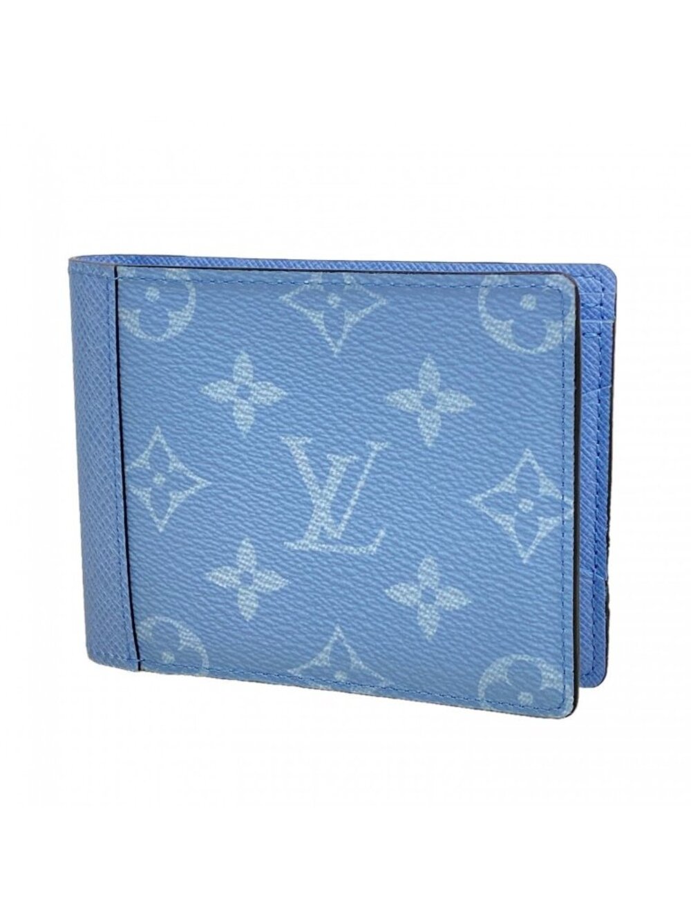 Louis Vuitton Wallet Monogram Taiga Portefeuille Multiple Sky Blue